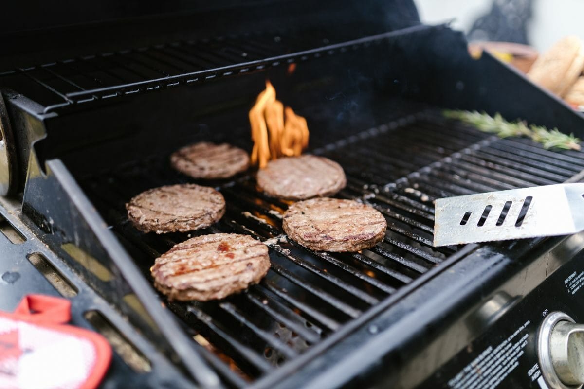Burgers on the Barbecue Grill