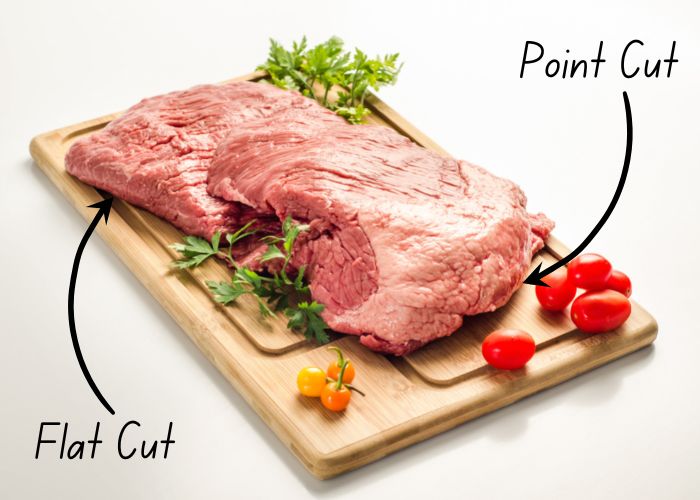 Brisket Point and Flat Cut