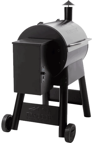 Side view of Traeger Pellet Grill