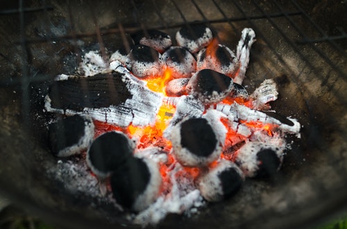 charcoal burning