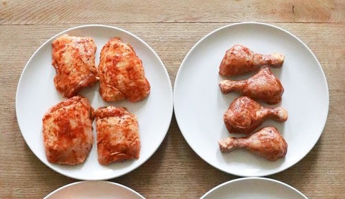 marinated chicken thighs and legs