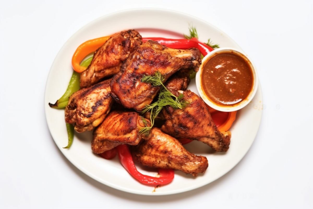 Grilled Chicken Wings with BBQ Sauce