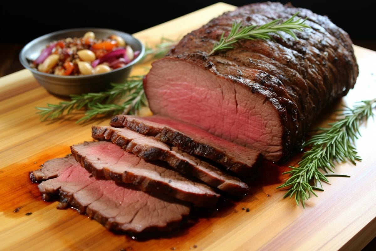 Smoked Sirloin Tip Roast with Rosemary
