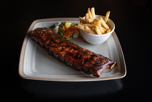 Pork Spare Ribs and French Fries