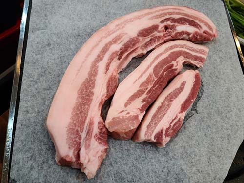 pork fat areas