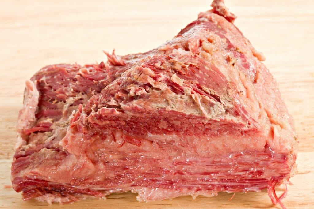 Corned beef cut