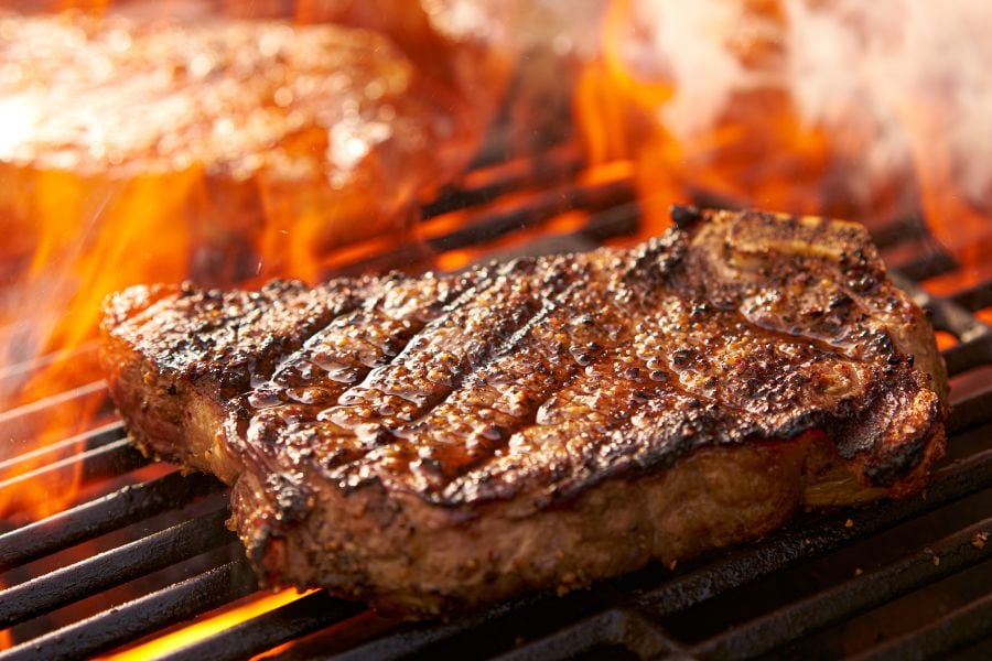 Grilling a chuck eye steak