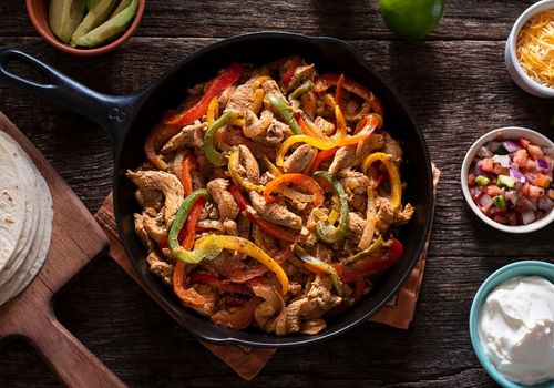 Beef Fajitas with Sides
