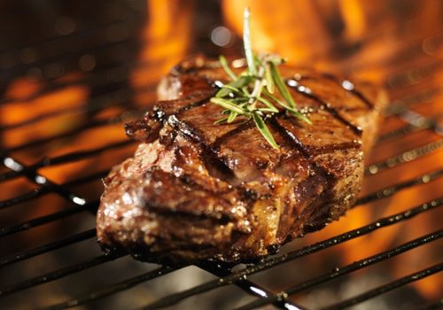 Grilled Steak with Rosemary