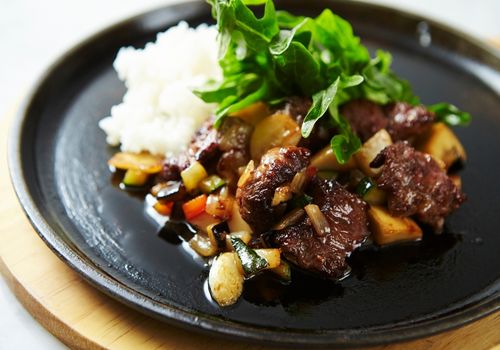 Beef Steak with Rice