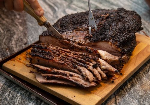 Cutting a Brisket into Slices