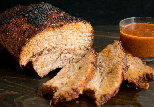 Barbecued Beef Brisket with Sauce