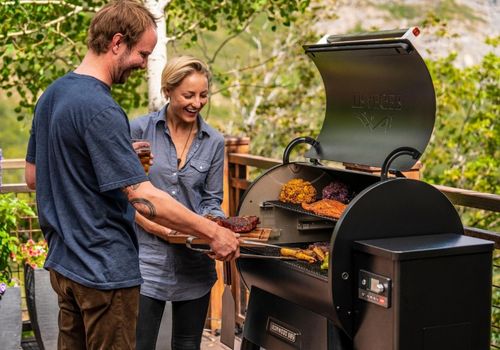 Outdoor Grilling Using Traeger Ironwood 885 Grill