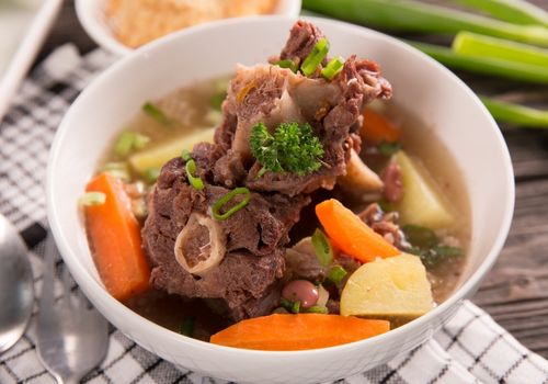 Oxtail Soup with Boiled Veggies