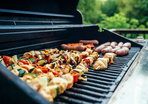 Grilled Barbeque and Sausages