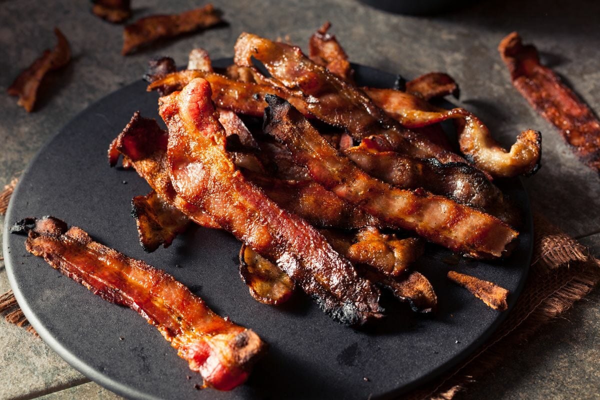 Greasy Hot Grilled Bacon Jerky