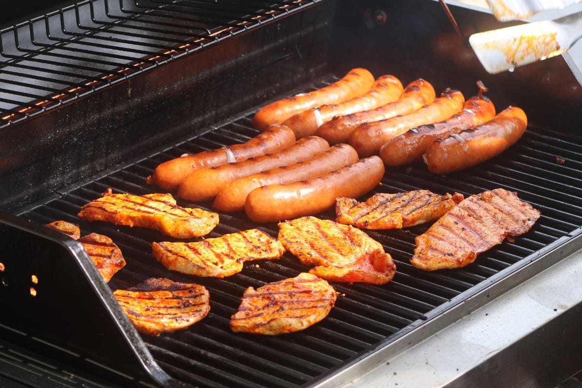 Meat and Sausages on the Grill