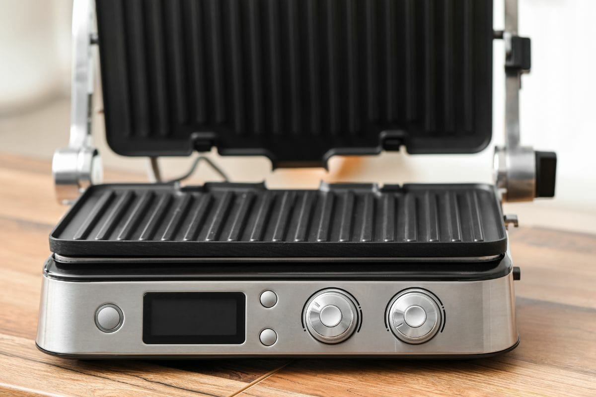 Modern Electric Grill on the Table