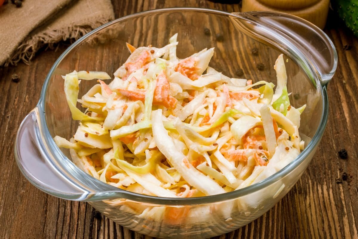 Coleslaw Salad with Cabbage and Carrots
