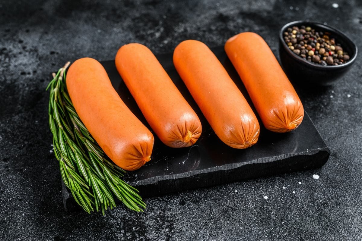 Raw Hot Dogs with Rosemary and Black Pepper