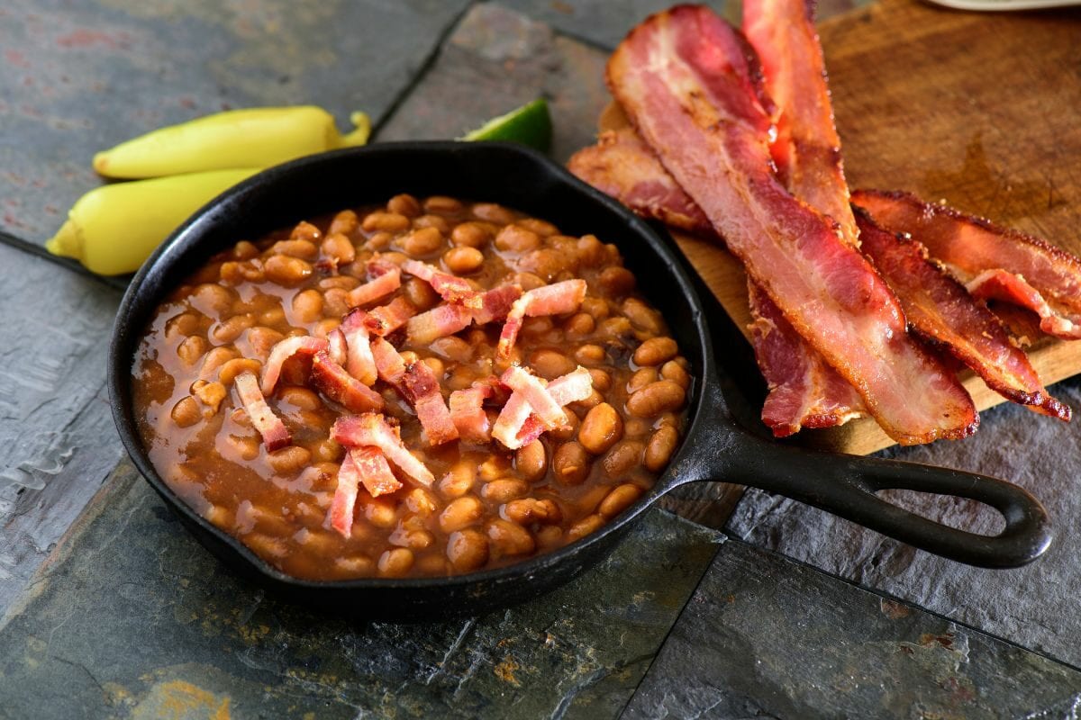 Baked Beans Dish with Bacon