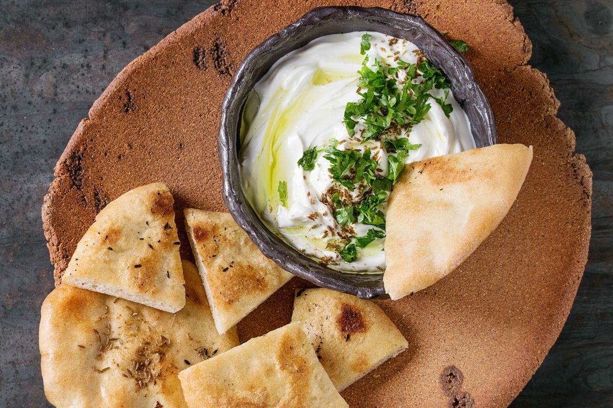 Fresh Lebanese Cream Cheese Dip