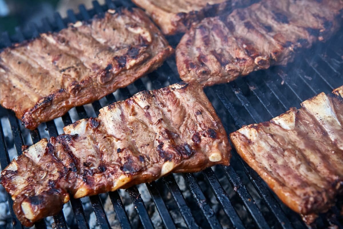 Grilled Pork Ribs on the Grill