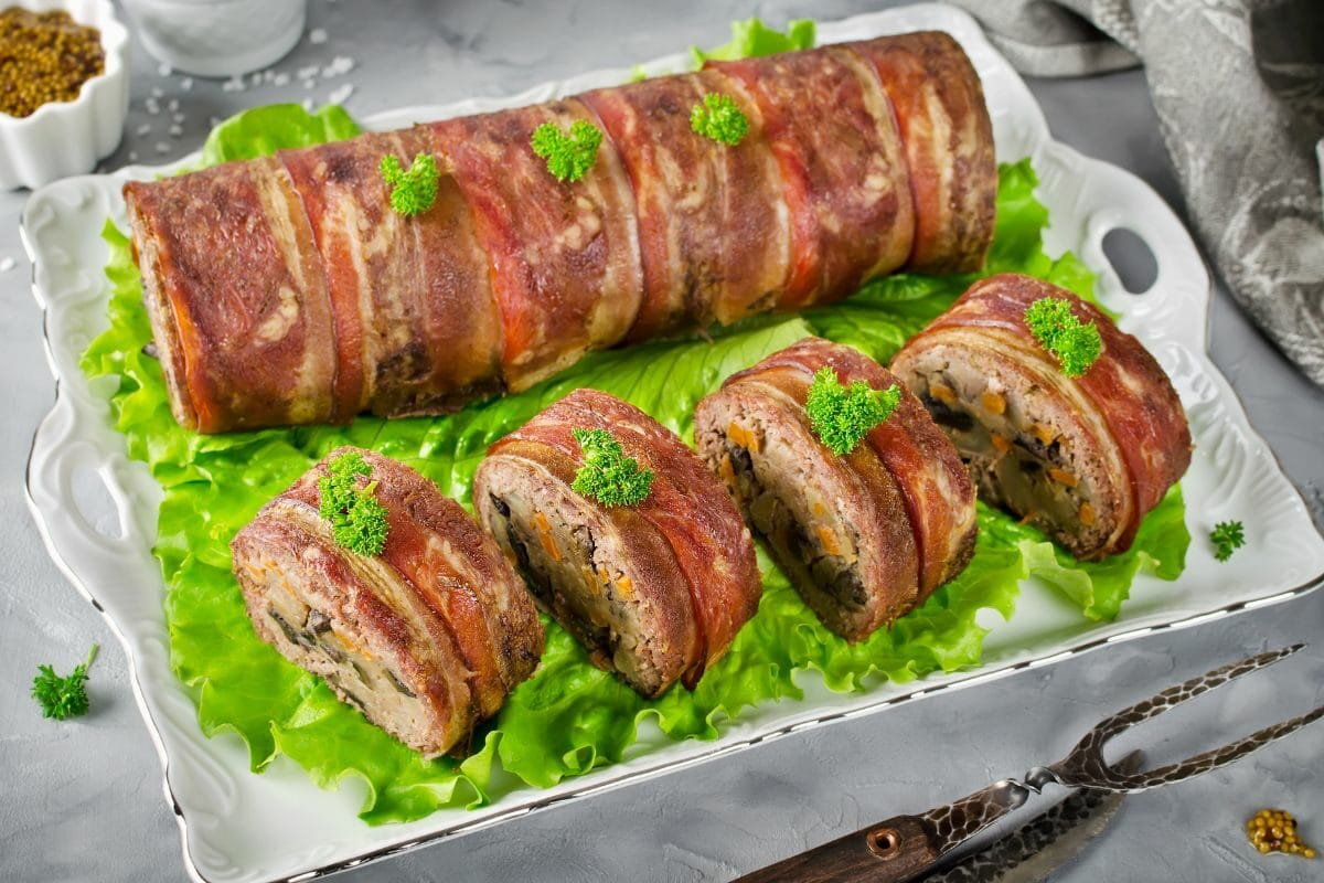 Oven Baked Meatloaf with Bacon