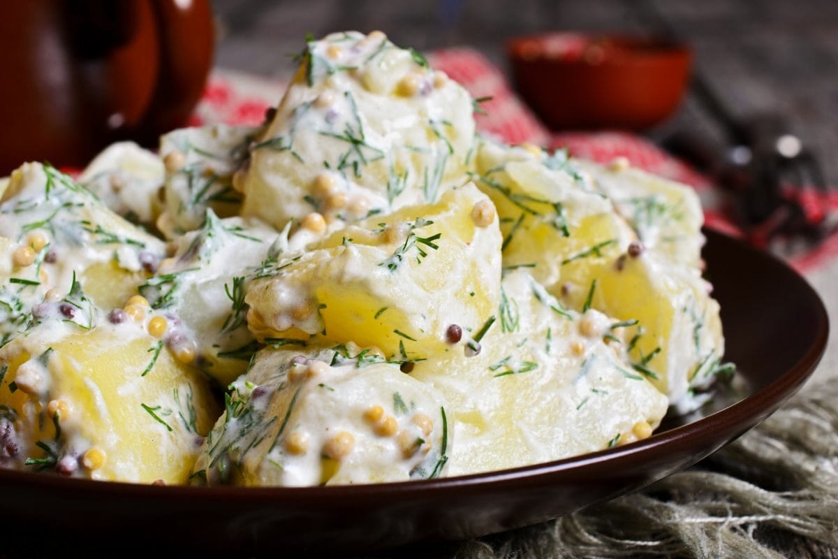 Potato Salad with Mustard Seeds and Fennel