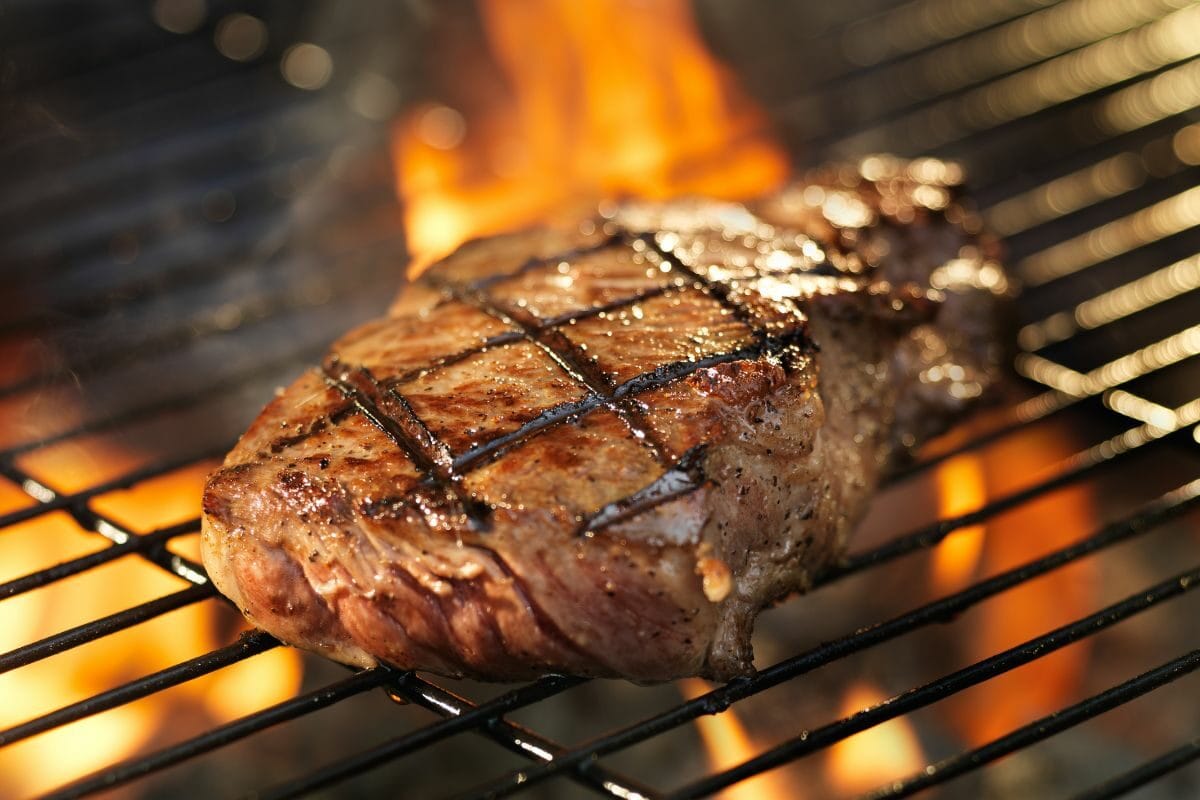 Steak on the Charcoal Grill